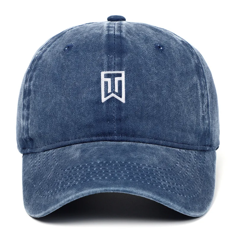 Personalisierte Tiger Woods bestickte Baseballkappe für Männer und Frauen im Freien Sonnenhut Visier Y2K Hip Hop Streetwear Trucker Hüte