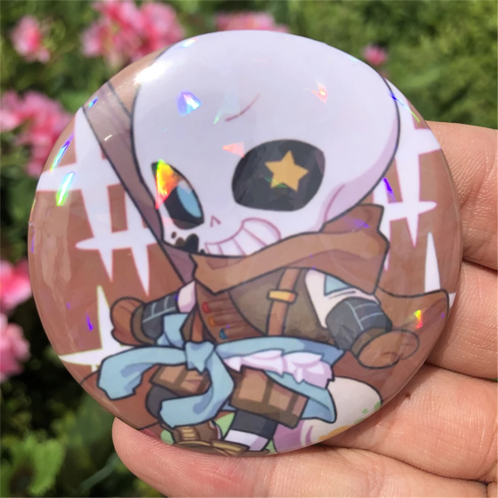 Game UNDERTALE Sans Frisk Asriel Dreemurr Cosplay Costumes SPTE Tin Plated Pin Badge Accessories Pendant Prop