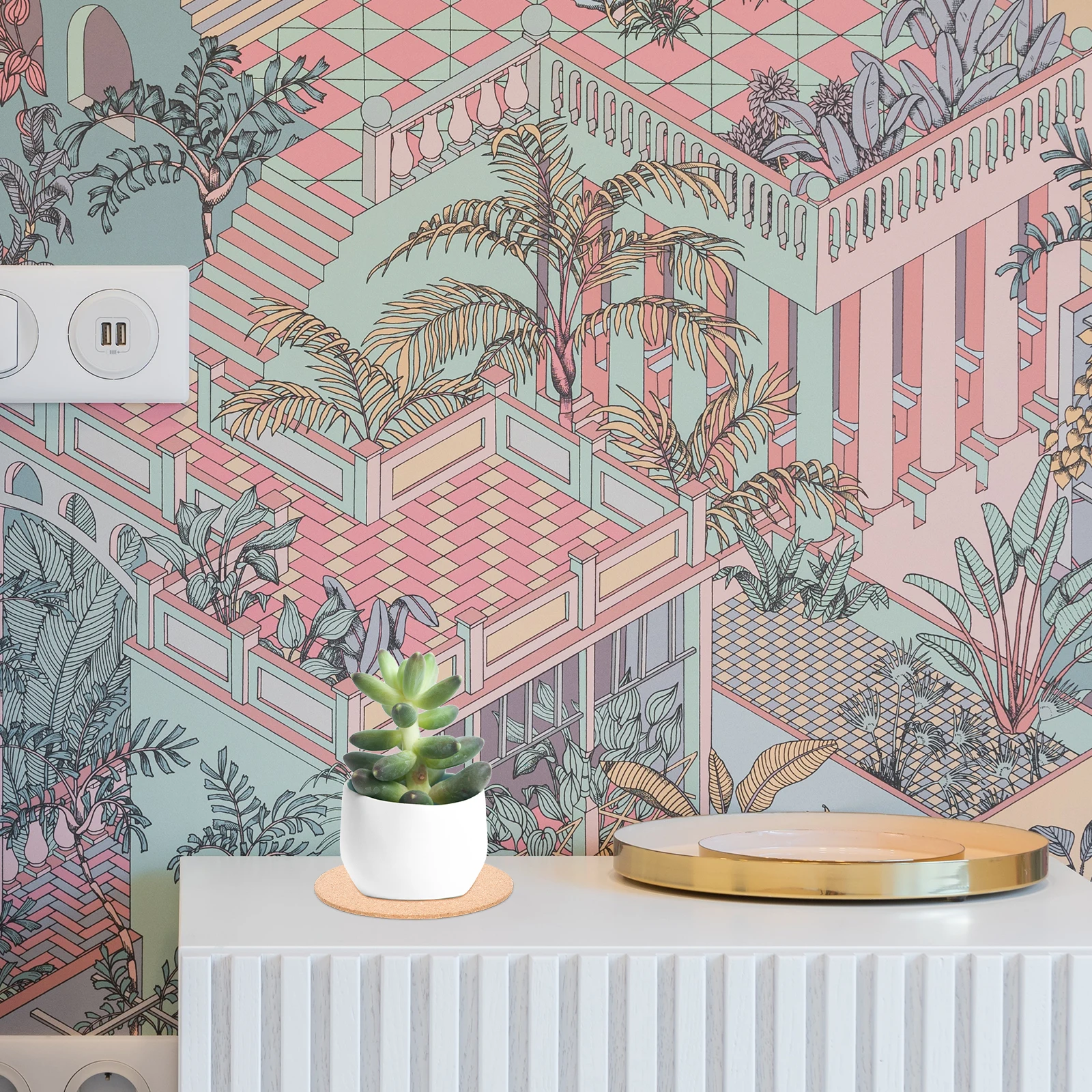 

10Pcs Thickened Cork Plant Saucers Durable Material Multiple Applications Indoor Outdoor Use Protect Tables Planters Home Decor