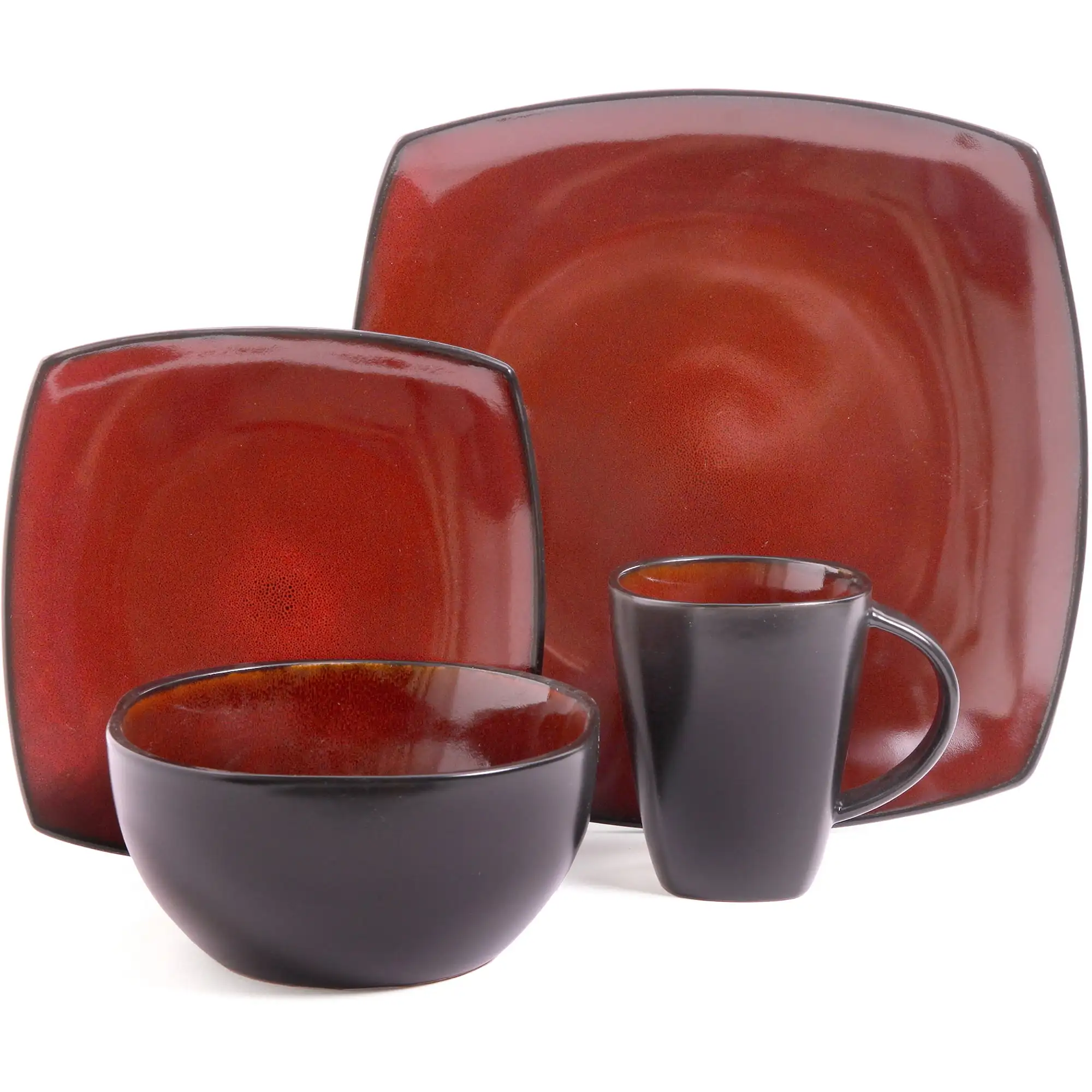 16-Piece Dinnerware Set, Tuscan Red