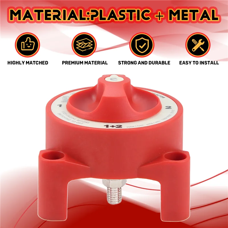 L39A-DC 32V 350A Batterie Schalter 4-Position Wahlschalter Marine Boot Batterie Wahlschalter Trennen Für Marine Boot