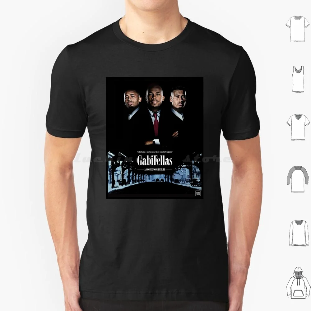 Gabifellas t camisa 6xl algodão legal t goonertoons futebol londresoyg gunners futebol Aubameyang Inglaterra Emiratesstadium