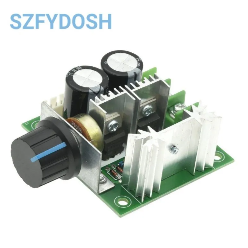 DC 12V 24V 30V 40V 13KHZ Auto PWM DC Motor Speed Regulator Governor Speed Controller Switch 10A 50V 1000uF