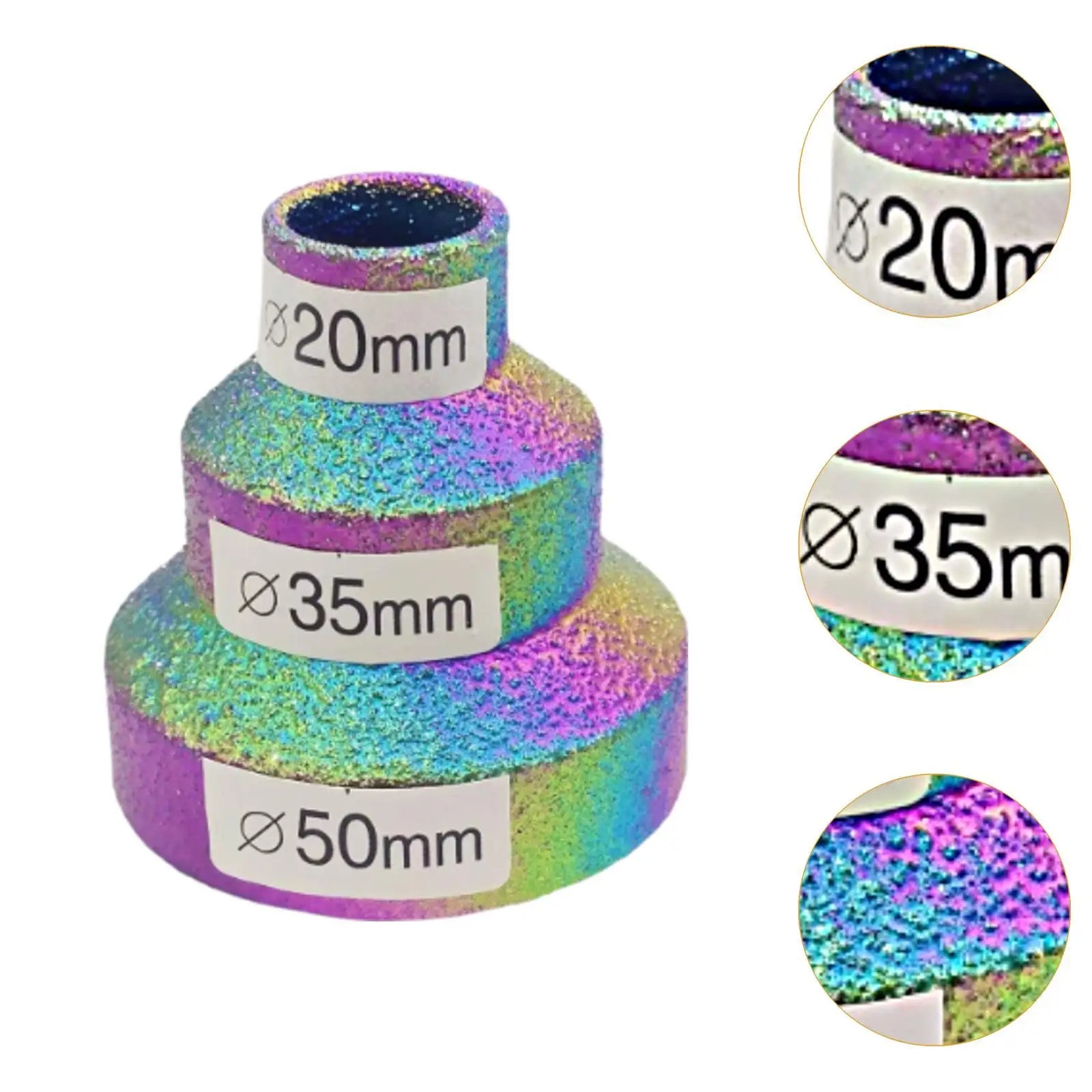 Diamond Step Pagoda Drill Bit Tile Bit Multilayered Beveling Chamfer Bit for Granite Marble Metal Existing Holes Chamfering