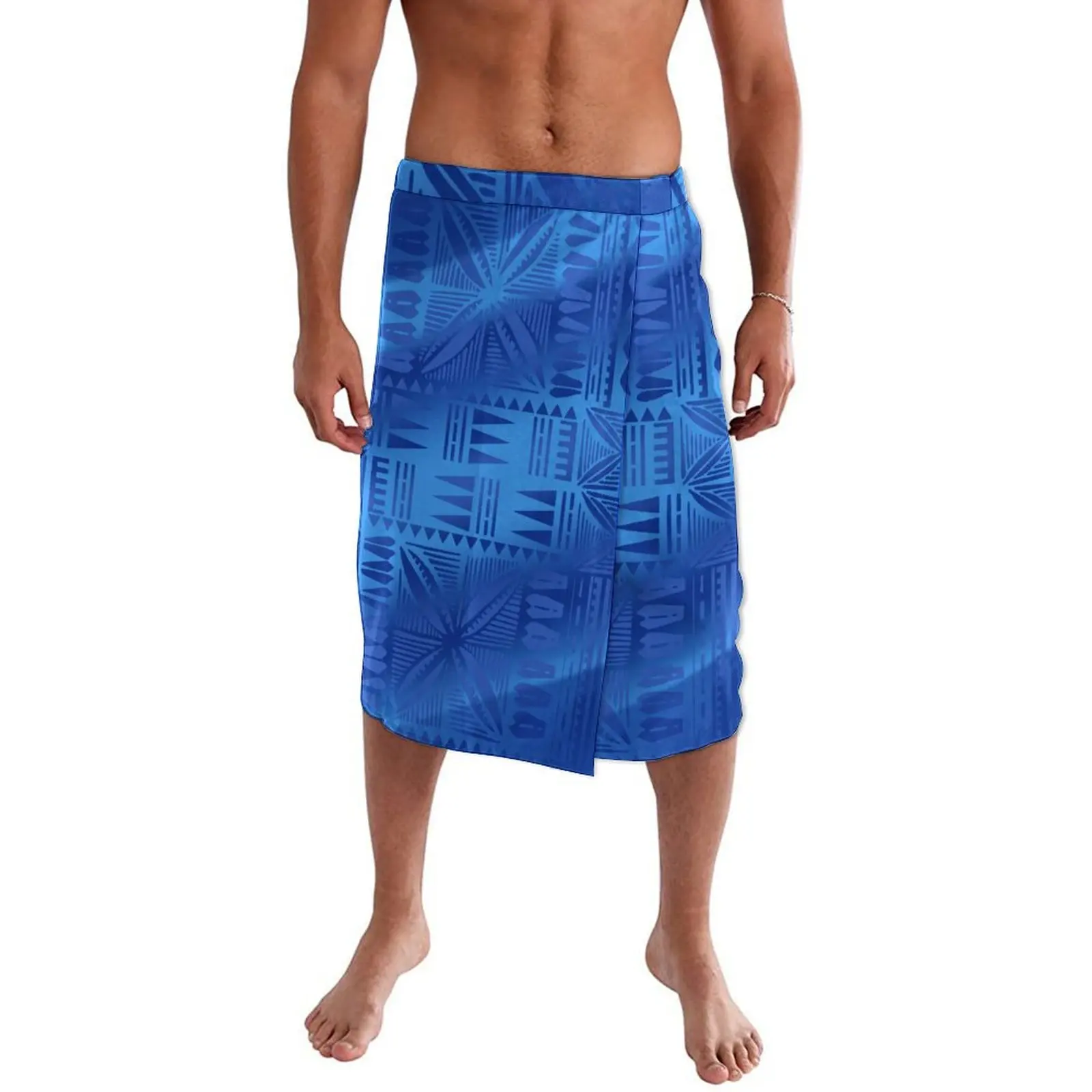 

Polynesian Men Skirt Custom Logo Baggy Men'S Pocket Pants Skirt Samoa Island Print Polynesian Tribal Clothing