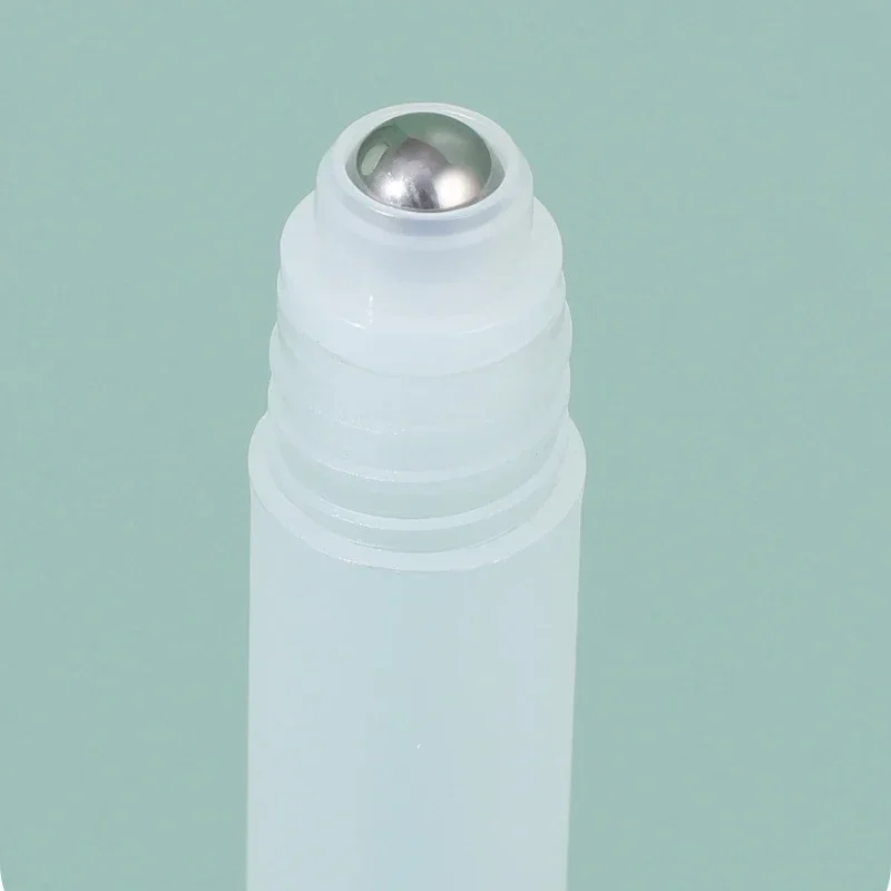 ボトルホルダー空の 10 ミリリットル香水ローラーボールボトルプラスチックロールオンボトルスチールボール液体オイル容器詰め替え可能