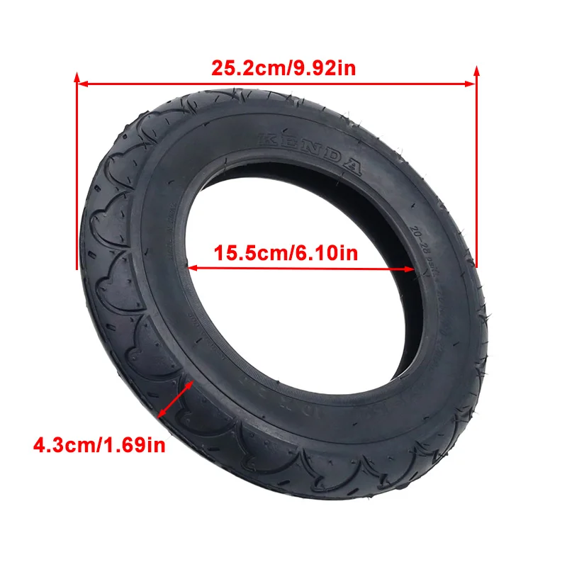 Universal 10 Inch 10x2(54-152) Tire for Electric Scooter Balance Vehicle with Thickened Stab Proof Outer Pneumatic Replace Tyre