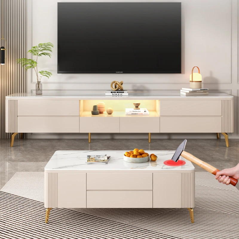 Laptop Bedroom TV Stand Coffee Table Set Floor Style Entertainment TV Stand Modern Living Room Casa Arredo Home Furniture image 2