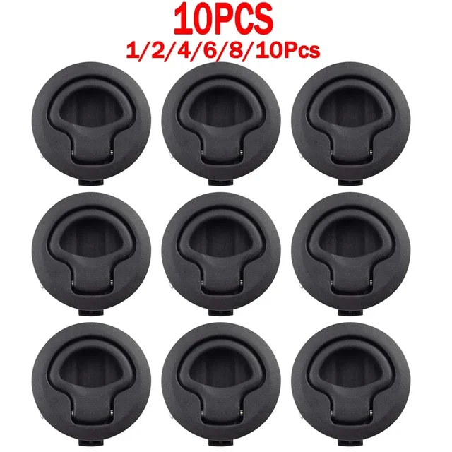 1-10Pcs Okrągły uchwyt do podnoszenia zatrzasku do jachtów RV Marine Boat Deck Hatches Cabinet Door Locker Akcesoria