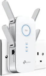 TP-Link Universal Dual Band Range Extender, Broadband/Wi-Fi Extender, wi-Fi Booster/Hotspot with 1 Gigabit Port and 4 Antennas