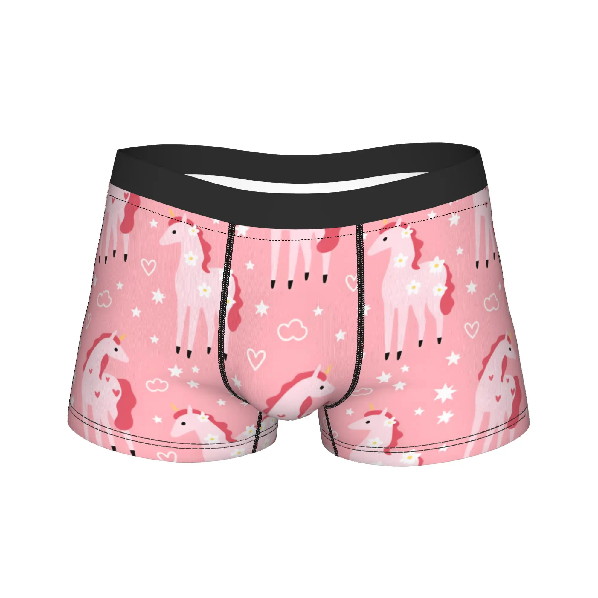 Funny unicorn seamless pattern Underwear  Man Shorts Briefs Classic Trunk Hot Sale Pattern Large Size Underpants