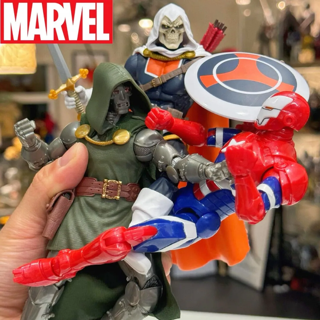 

Original Marvel Legends 85th Anniversary Doctor Doom Iron Patriot Taskmaster Anime Figure Kids Toy Collection Birthday Gift