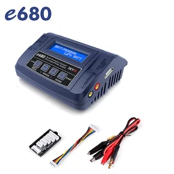 SKYRC Charger e680 80W 8A AC/DC Balance Charger Discharger with 1 To 8 cable for 1-6S Lipo Li-ion LiFe NiCd NiMH PB Battery