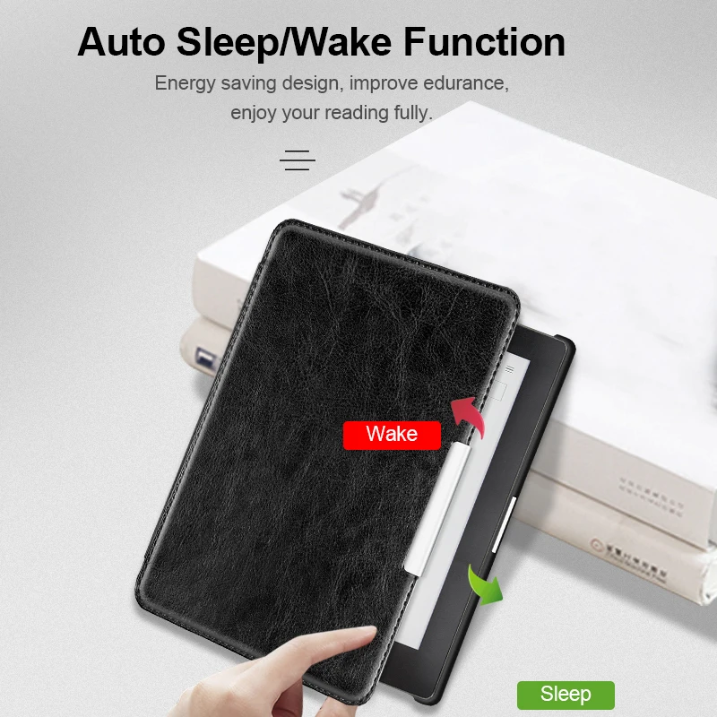 Für Kobo Aura N514 Smart Cover 6-Zoll-Ledertasche Displayschutzfolie Capa Ereader Auto Sleep Wake Up Magnetisches Ebook Hoesje Funda
