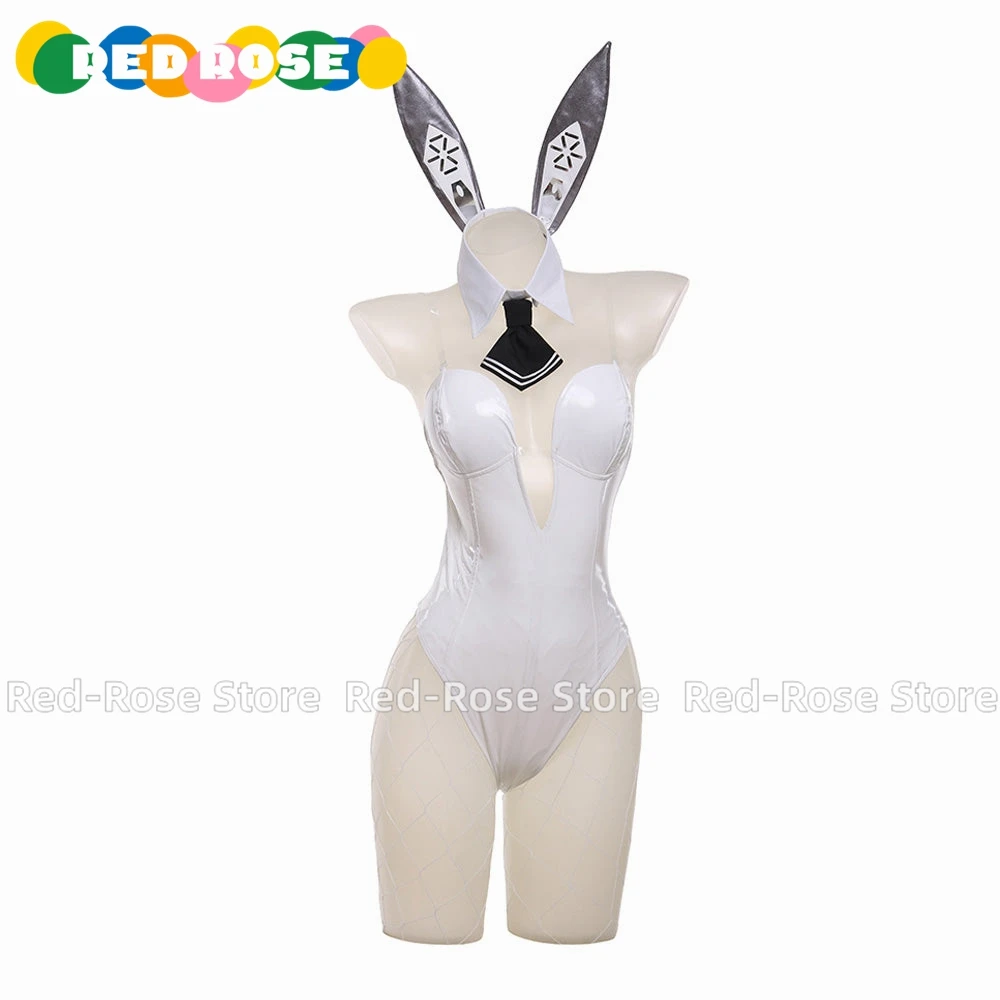 Game Goddess of Victory: Nikke Blanc Bunny Girl Cosplay Costume Halloween Christmas Custom size Any Size Wig - Image 2