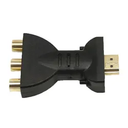 New High Quality Gold-plated HDMI-compatible to 3 RGB RCA Video Audio Adapter AV Component Converter