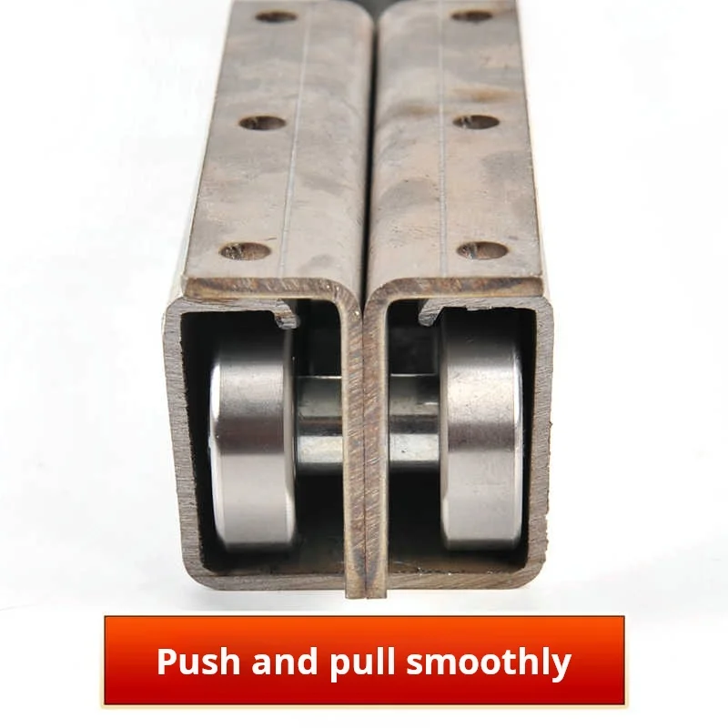 รอกสกายไลท์สแตนเลส รอกหลังคาเคลื่อนที่ รอกบันไดเปิดรางเลื่อนลูกกลิ้งล้อไนลอนยกงานหนัก