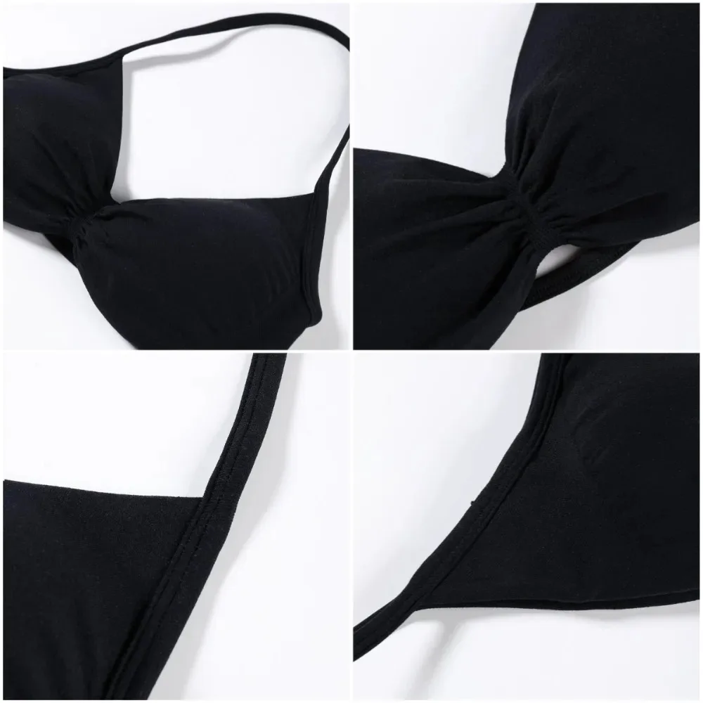 المقاومة التدريب الرياضة الأعلى اليوغا Strappy الصدرية الديناميكية فتاة النساء متوسطة دعم سلس حزام الرسن تجريب رائجة البيع اليوغا الصدرية #5