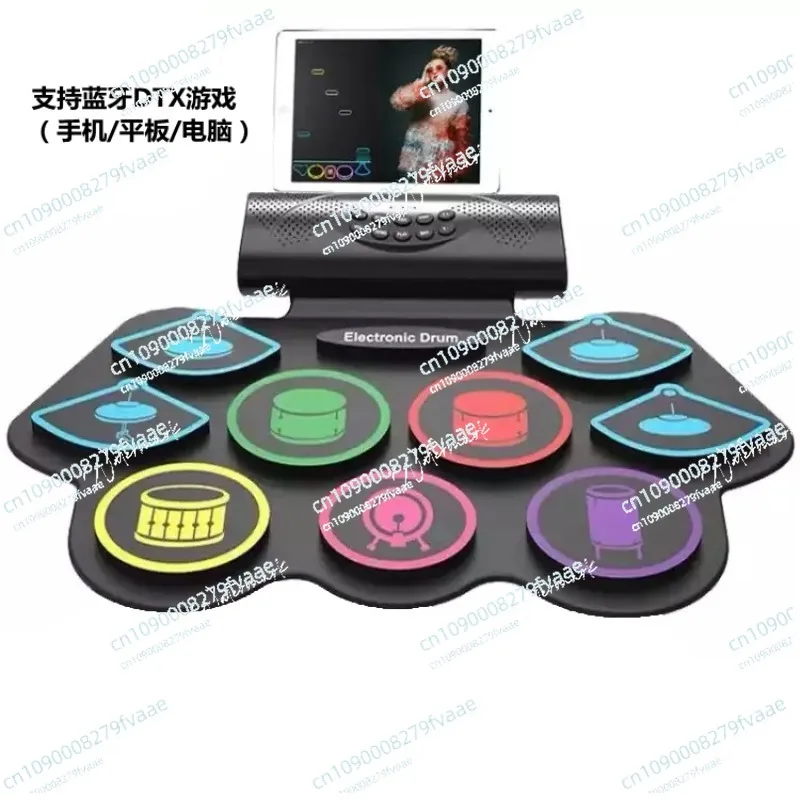 

Новая профессиональная ручная барабанная установка Md862mc для детей, портативная электронная барабанная установка с Bluetooth для начинающих