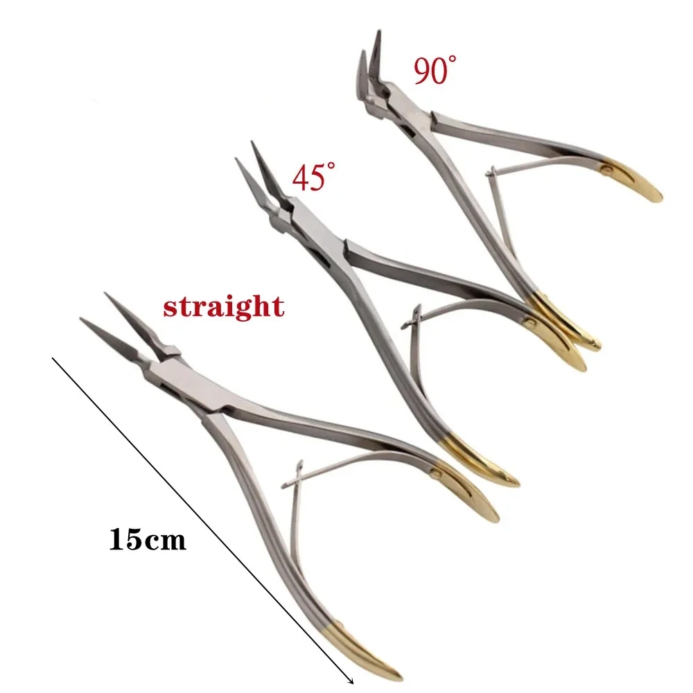 Straight/45°/90° Dental Teeth Extraction Tool Dentistry Forceps Tooth Pliers Root Fragment Minimally Invasive Residual Tweezers