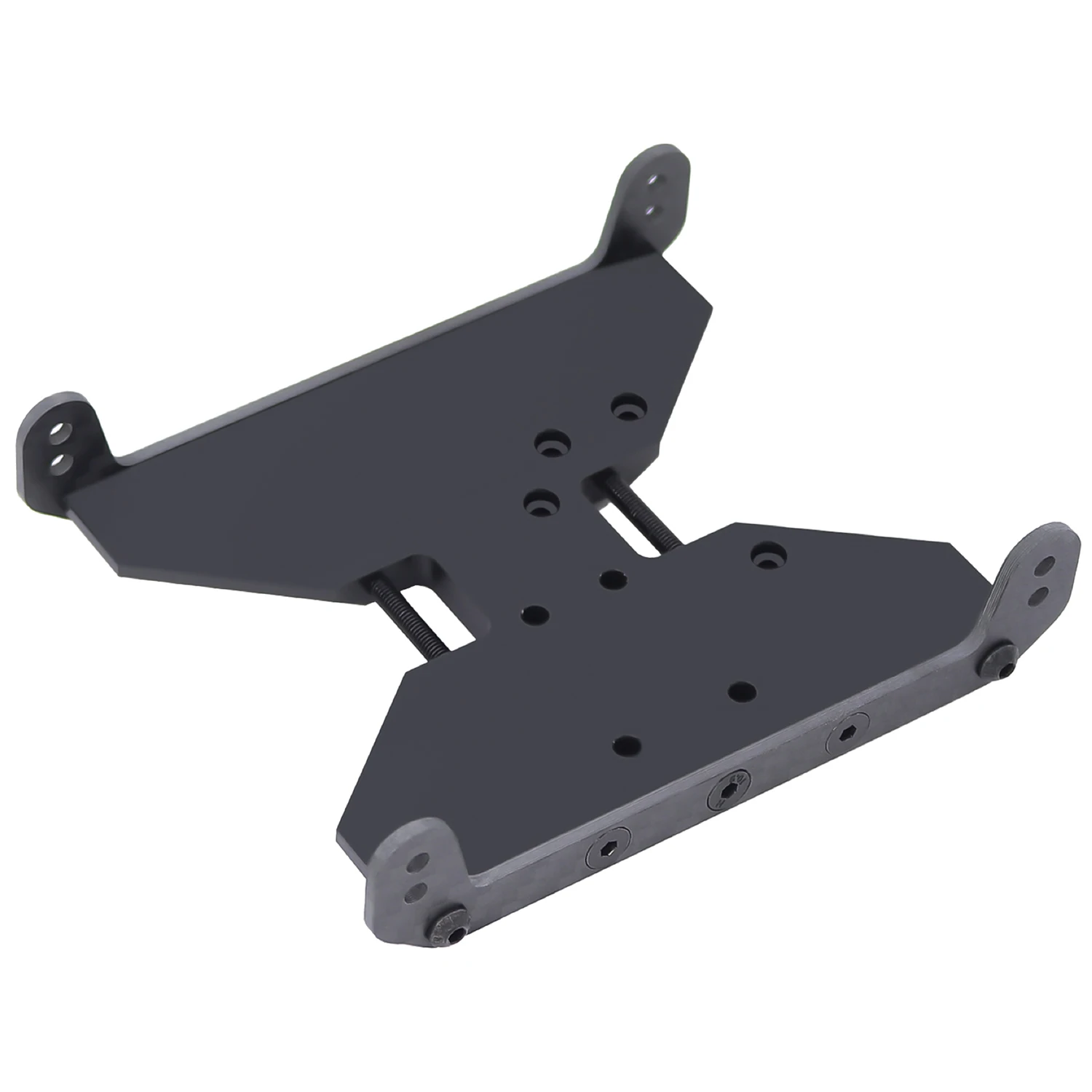 POM Chassis Skid Plate Carbon Fiber Transmission Plate For 1/10 RC Crawler Axial Scx10 II III Capra 1.9 UTB Upgrade Parts
