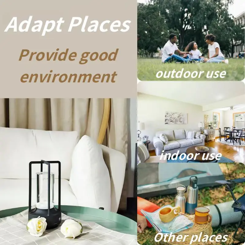 Modern Luxury Battery-Powered Table Lamp Cordless Simple Flexible Design for Bedroom Office or Living Room Decor