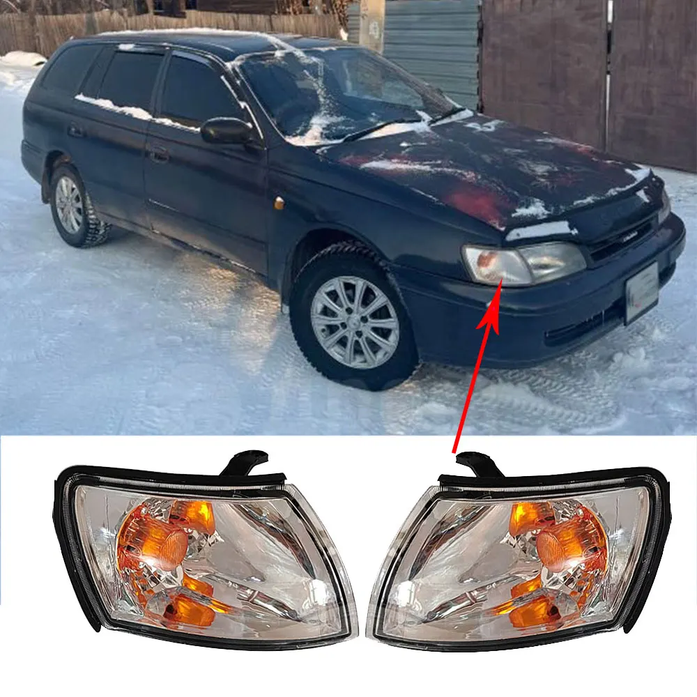 SET Car Crystal Corner Lights for Toyota Corona Carina Caldina ST190 CT190 1992 1993 1994 1995 Turn Signal Lights