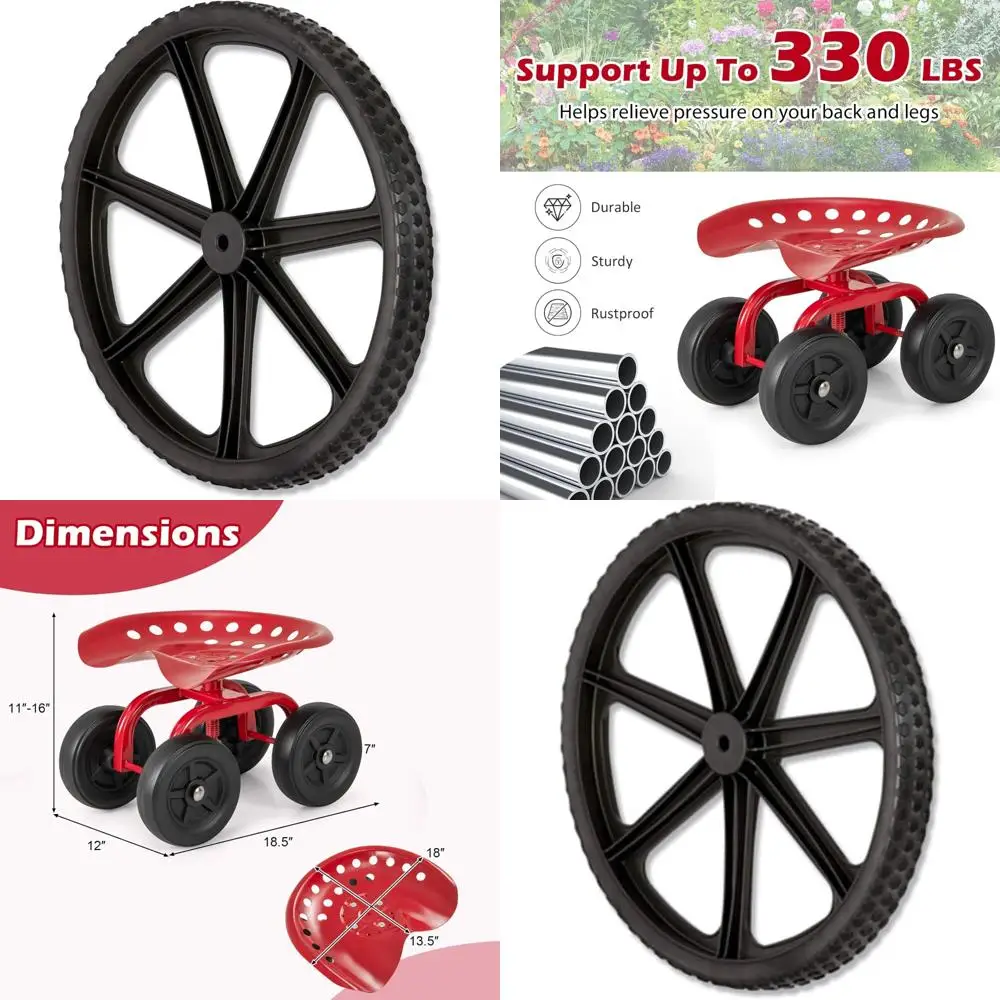 

Rubbermaid M1564200 Large Cart Replacement Wheel in Black