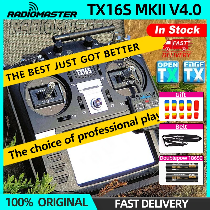 RadioMaster TX16S MKII V4.0 Mark II Hall Gimbal 4IN1 ELRS Radio Controller EdgeTX/OpenTX Transmitter Nomad TX For RC FPV Drone