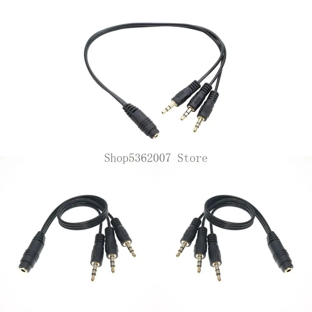 

Сверхмощный 3,5 -мм звуковой сплиттер золотой контакты TRS самки до 3 мужских разъемов 40JB