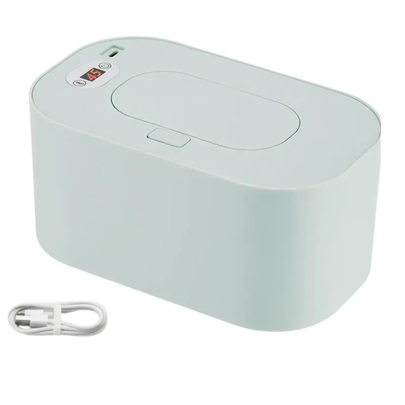 Portable Wipe Warmer Portable USB Baby Wipes Container Large Capacity Travel Tissue Dispenser Smart Precise Temperature Control