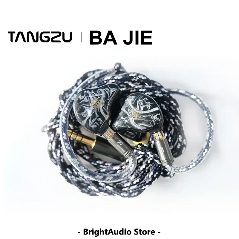 

TANGZU BAJIE 1DD+4BA+1EST+1BC Hybrid Driver In-Ear Headphone HiFi Music Headset 0.78mm Detachable Cable 4.4mm plug Wried Earbuds