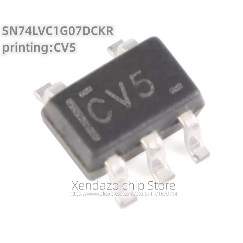 10pcs/lot SN74LVC1G07DCKR printing CV5 SOT-353 package Original genuine Open drain output single buffer chip