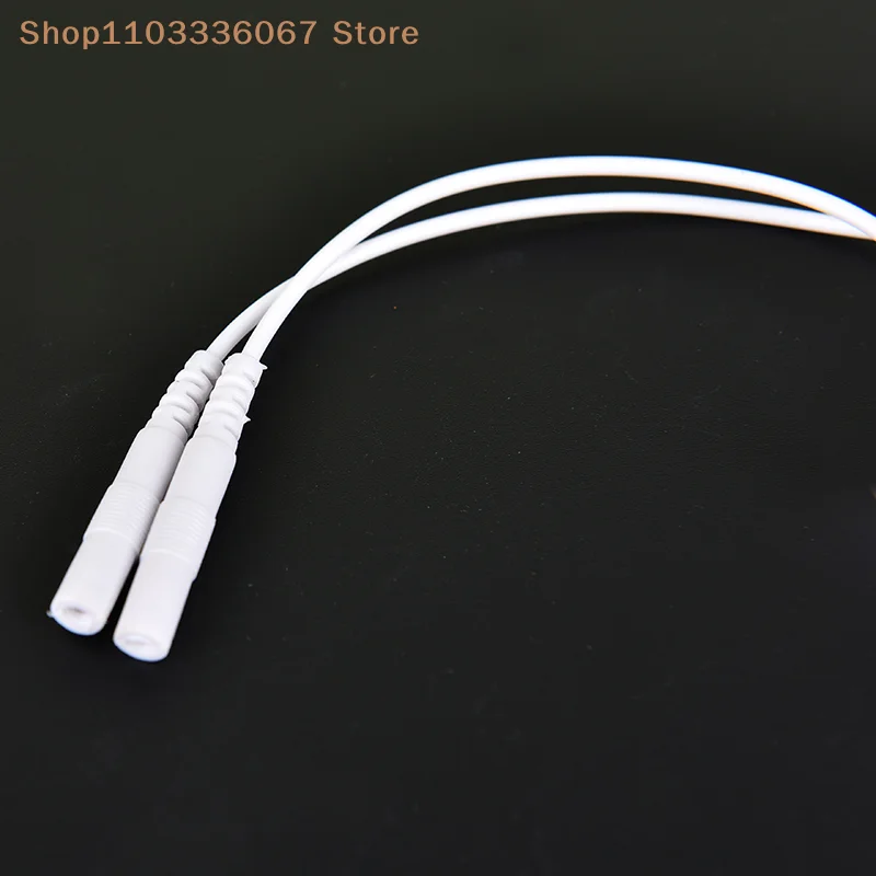 [HB]2pcs 2.0mm Ear Pain Relief Clip Tens Electrode Lead Wire Connecting Cable