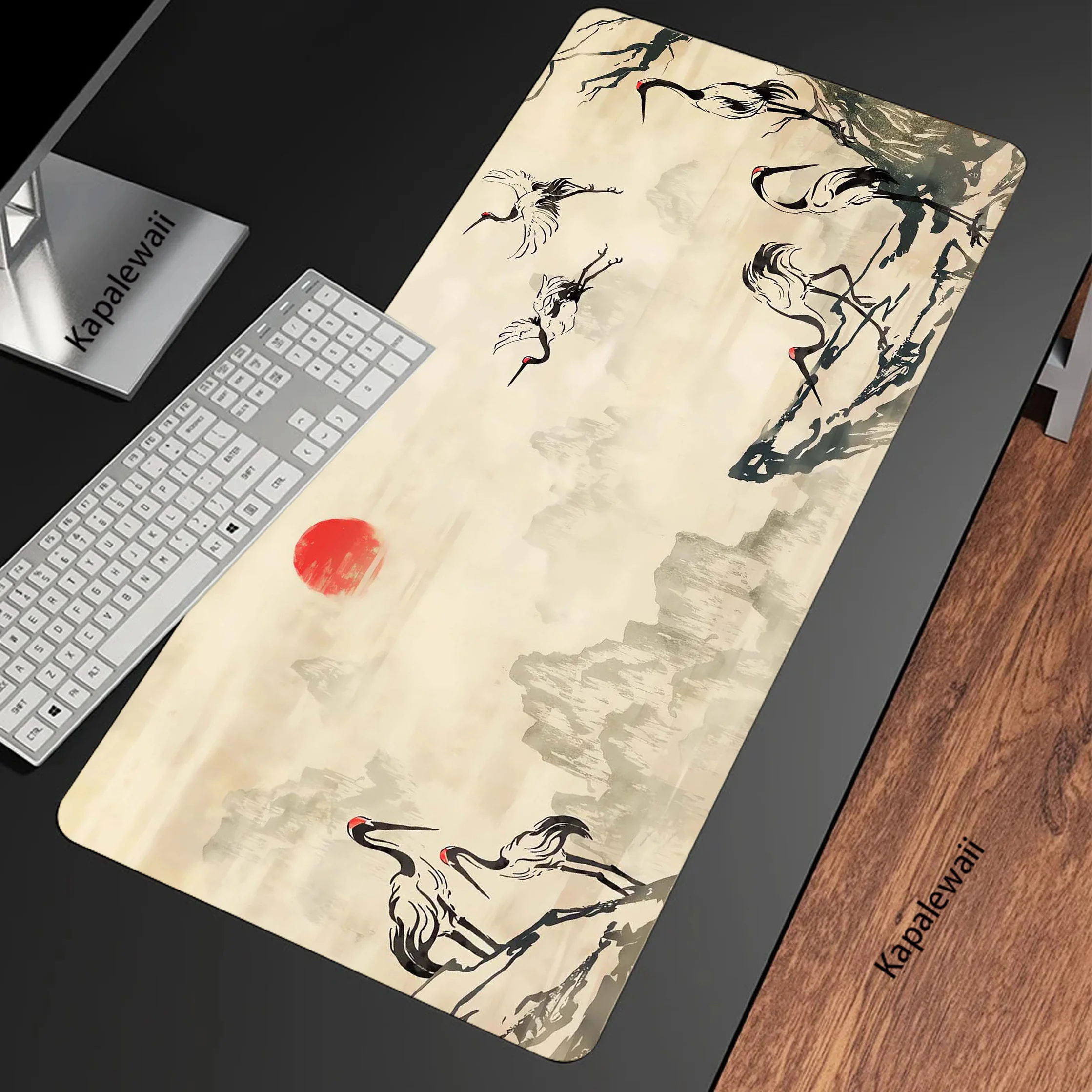 Mountain Serenity Japan Art XXL Mouse Pad 900x400mm Mousepad Mechanical Keyboard Gamer Desk Mice Computer Peripherals Office Mat