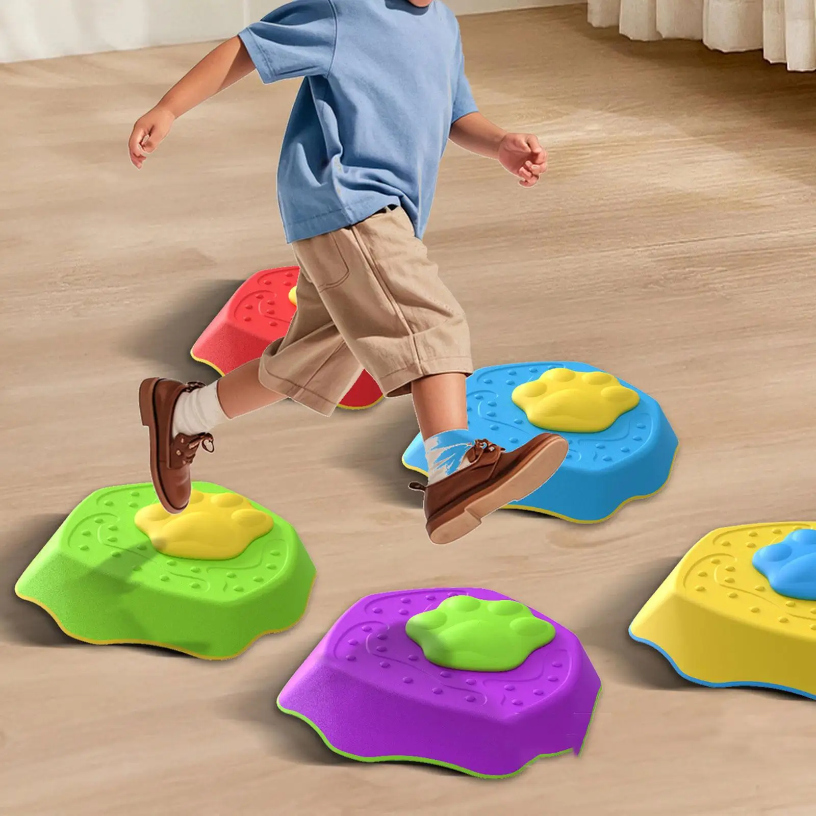 

5Pcs Kids Balance Stepping Stones Non Slip for Toddlers Preschool Children