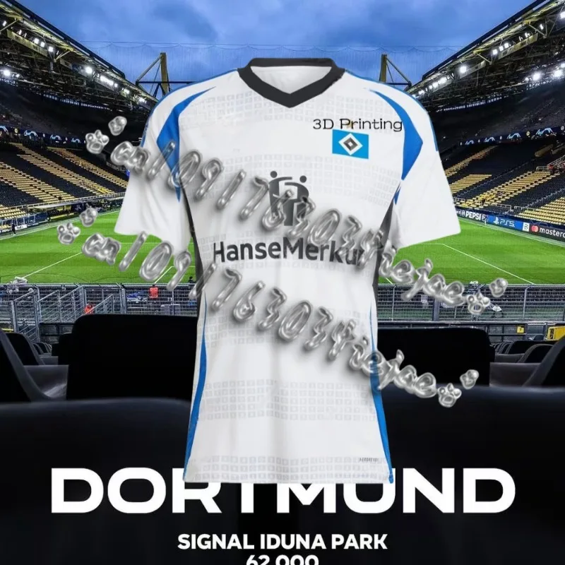 

Новое поступление 2025 года, футболка со специальным джерси для гамбургеров, летняя немецкая футбольная спортивная одежда с короткими рукавами для футбольных игр