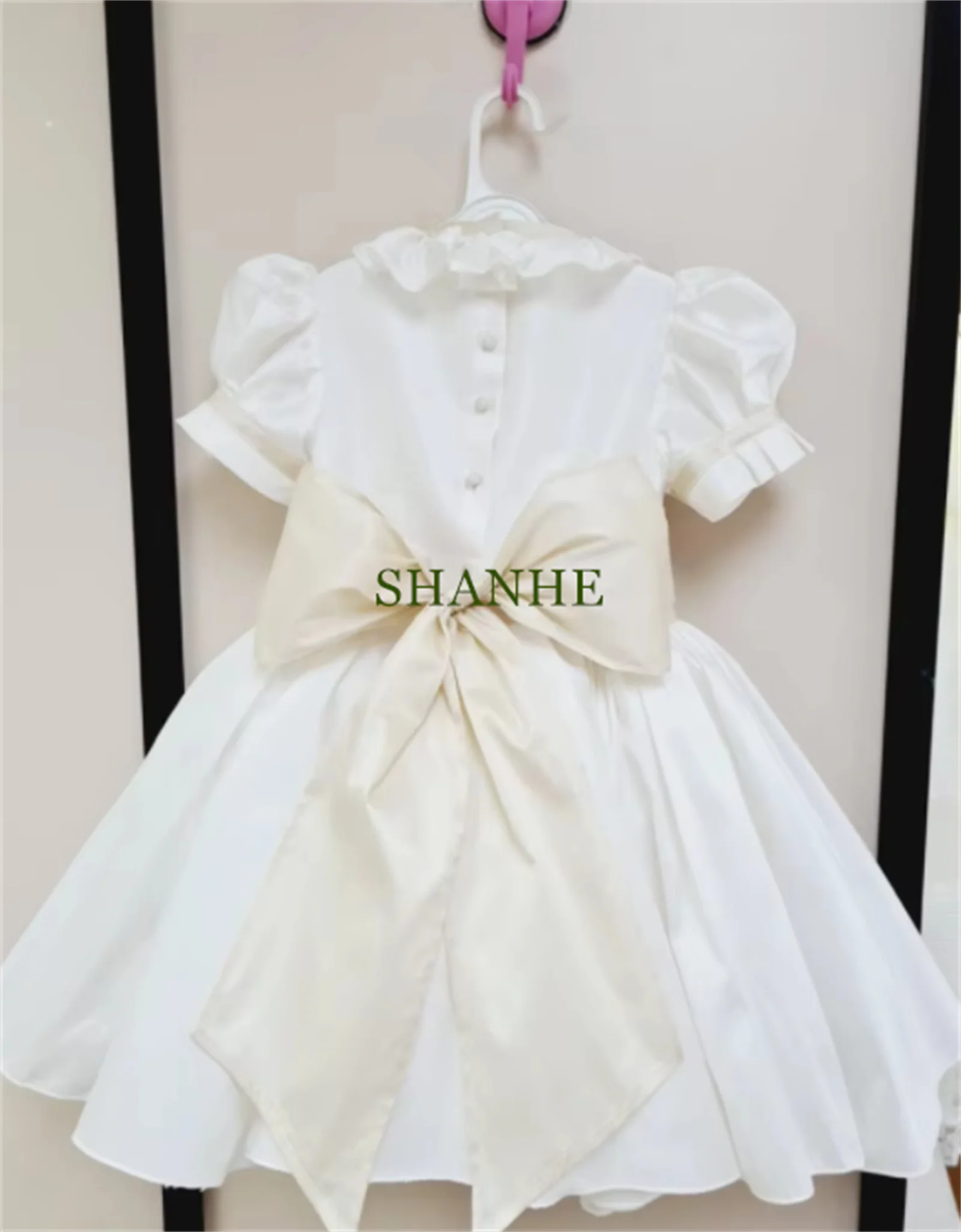 Robe Tutu à fleurs pour filles, image réelle, tenue Tutu pour enfants, col rond, robes de fête d'anniversaire et de noël, robe de première Communion
