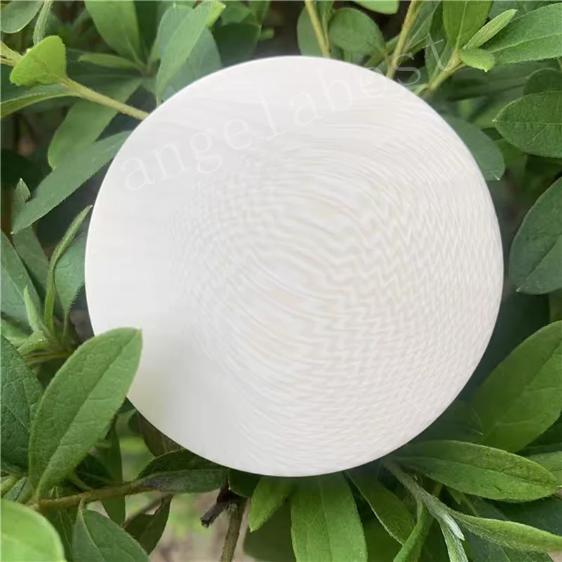 Ivory Substitute round disc sheet plate resin Imitation Material for Knife handle piano key engraved Buddha pendant hardware