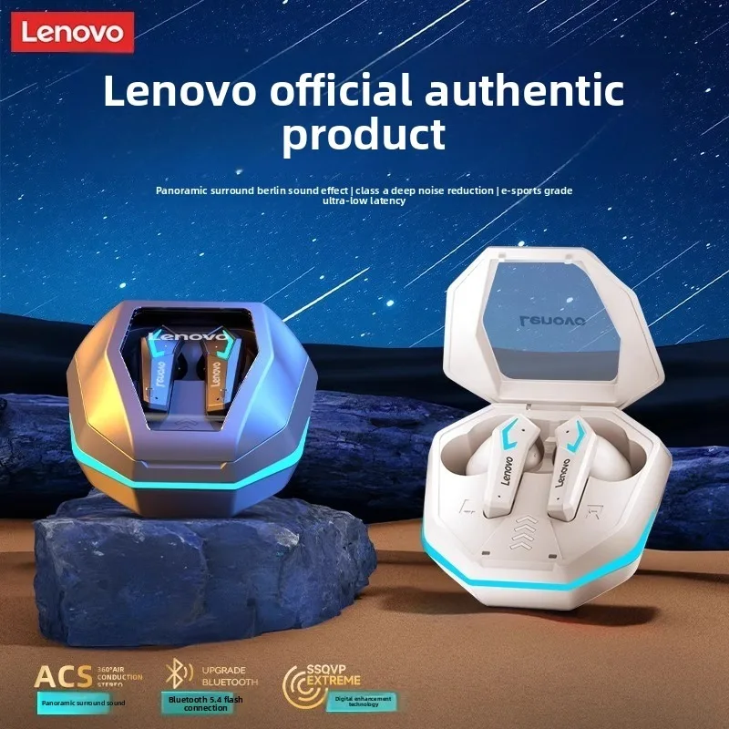 

Игровые беспроводные наушники Lenovo TG102, Bluetooth 5.4, 13-мм драйвер, сверхнизкая задержка, 36 часов автономной работы, RGB-подсветка, TWS-наушники