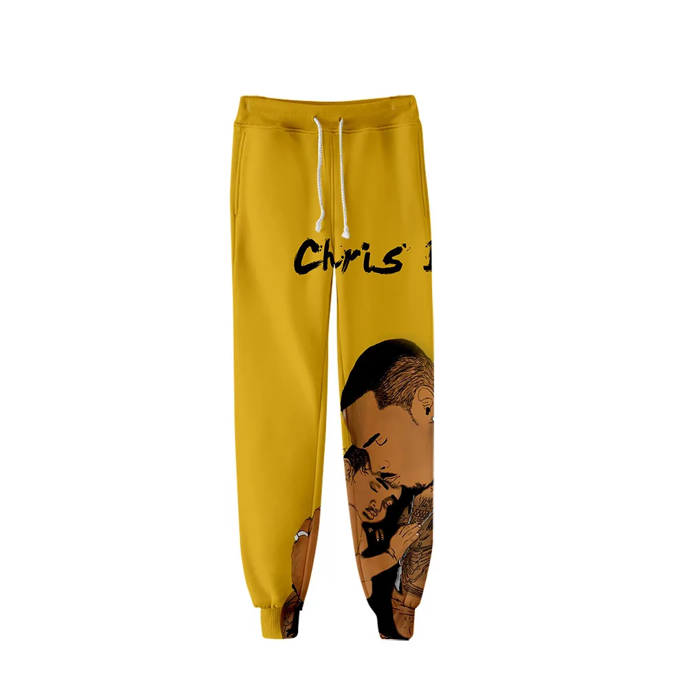 Breezy Chris Brown Sweat Pants 3D Joggers Pants Trousers Men/Women High Street Hip Hop Pantalon Homme Sweatpants
