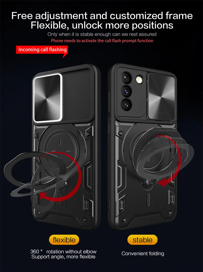 For Samsung Galaxy S21 Plus Case Shockproof Armor Magnetic Holder Ring Phone Cases For Galaxy S 21 FE S21 Ultra S21FE Back Cover image 6