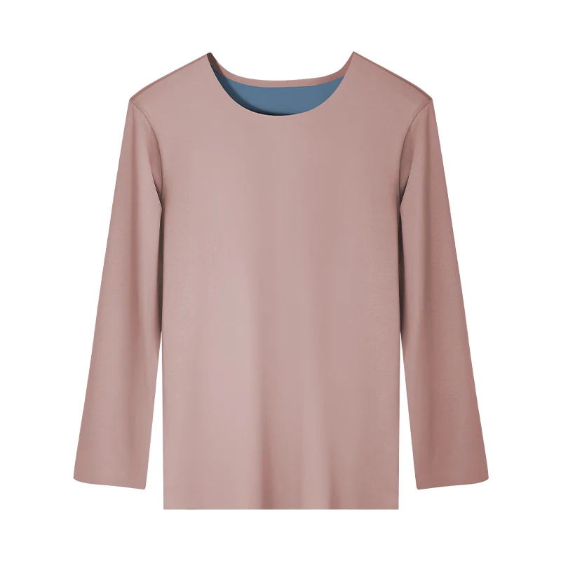 الرجال سلس ملابس اخلية حرارية الخريف والشتاء الرجال قطعة واحدة رقيقة 120 عدد الخريف قميص الرجال طويلة الأكمام قاعدة طبقة قميص #1