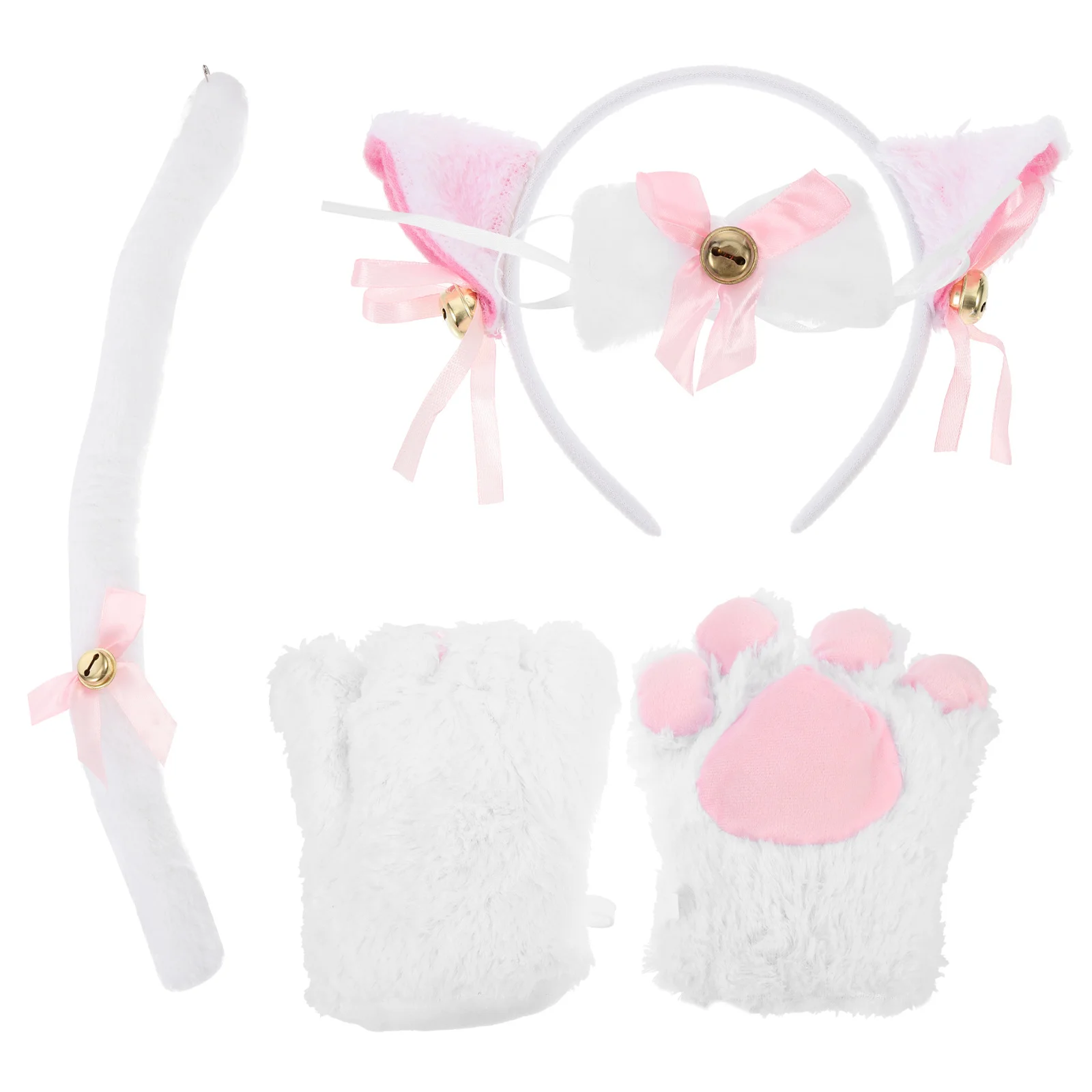 مجموعة واحدة من قفازات مخلب القطط، إكسسوارات أزياء القطط اللطيفة، خفيفة ومريحة وصديقة للبشرة لحفلات الهالوين وعيد الفصح