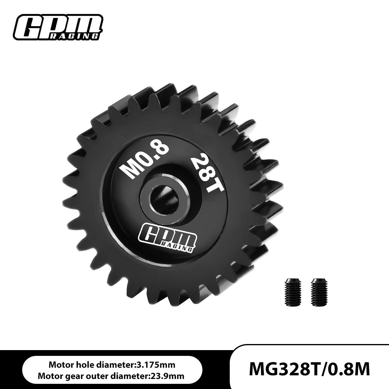 ترس المحرك الفولاذي GPM 40Cr 15T-30T (32P / M0.8/ 3.175 مم) ترس ترس #6