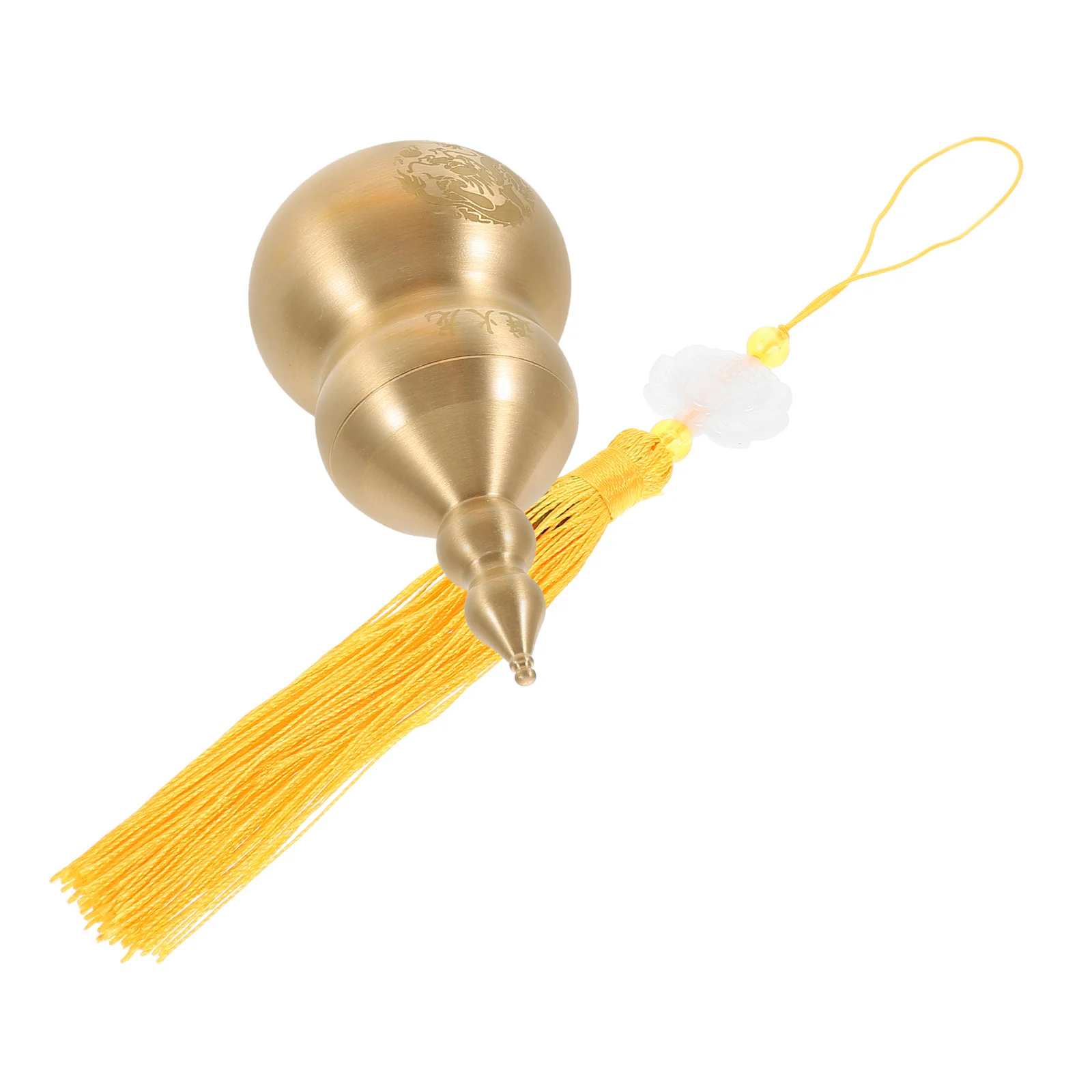 

Vintage Brass Gourd Decor Metal Craft Ornament For Home Office Feng Shui Wealth Luck Symbol Desktop Chinese