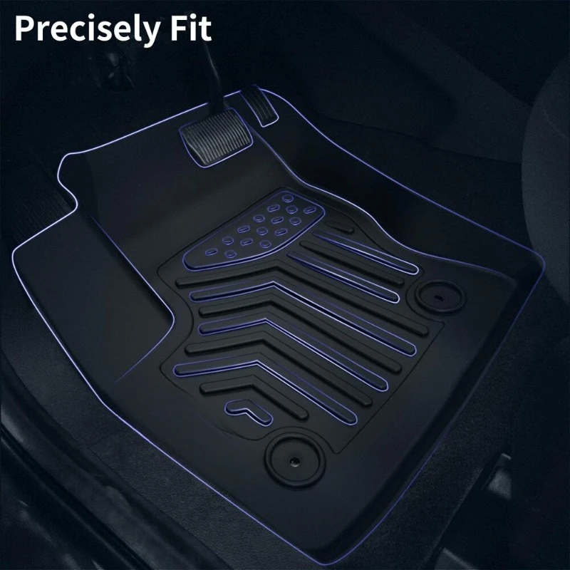 Floor Mats Liner Black for 2016 2017 2018 2019 2020 2021 2022 Honda HRV 3D Molded TPE Floor Mats United States