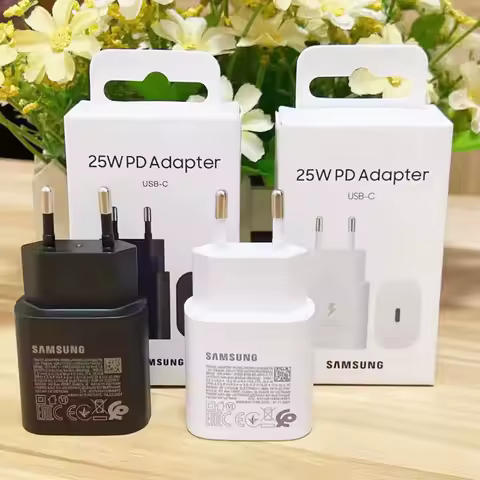 Samsung 25W PD Charger Super Fast Charging For Galaxy S25 S24 S23 S22 Ultra Plus FE A16 A36 A17 F53 M55 A52 EU/US Wall Adapter
