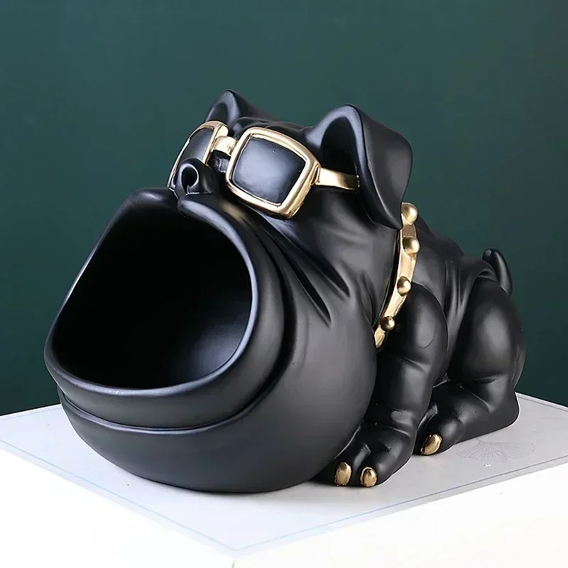 Home Room Decor,3D Figurine Miniature,Cool Dog Statue,Sculpture,Table Decoration,Desk Sundries Storage Box,Decorative Coin Bank