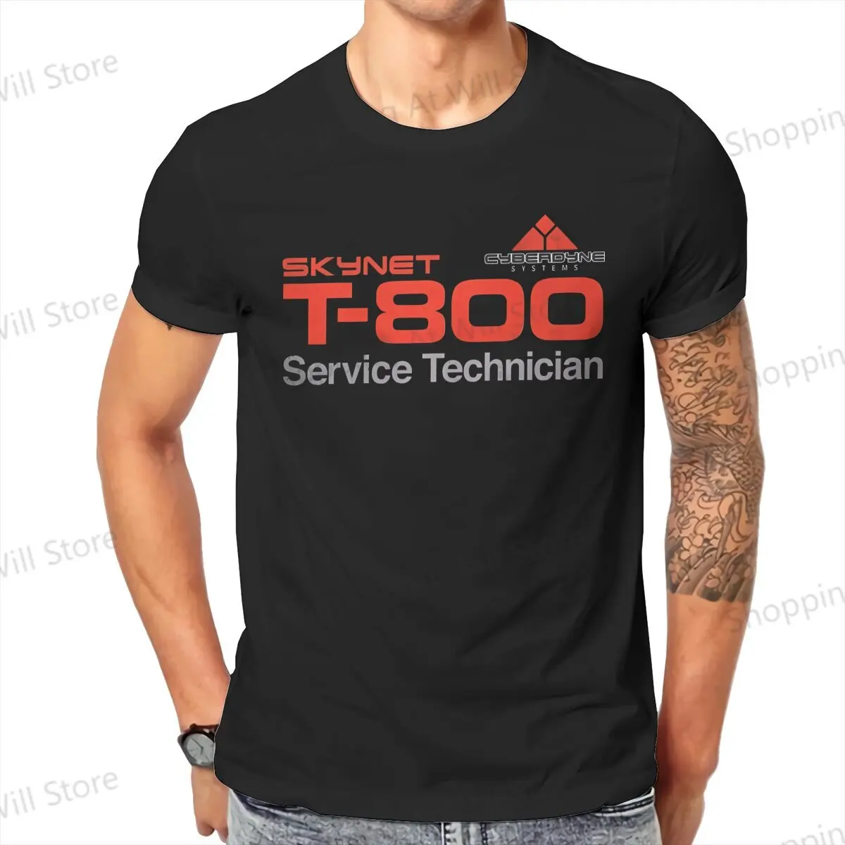 Summer men's and women's casual T-shirts  The Terminator T-800 Technician Round neck short sleeved T-shirt Street Clothing S-6XL